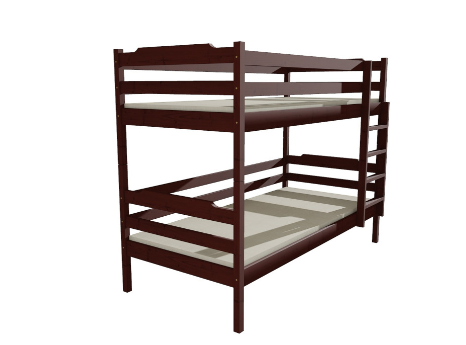 Dětská patrová postel z MASIVU 180x80cm se šuplíky - PP012
