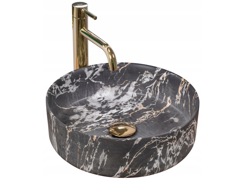 Keramické umyvadlo MAXMAX Rea SAMI APOGEO MARBLE - imitace mramoru