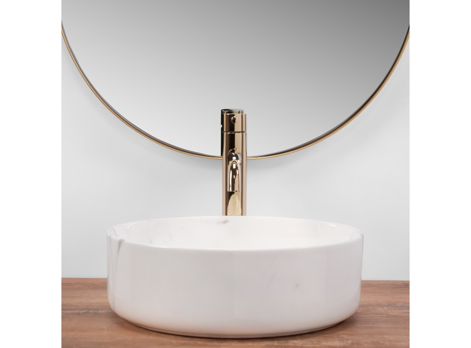 Keramické umyvadlo MAXMAX Rea SAMI MARBLE - imitace mramoru