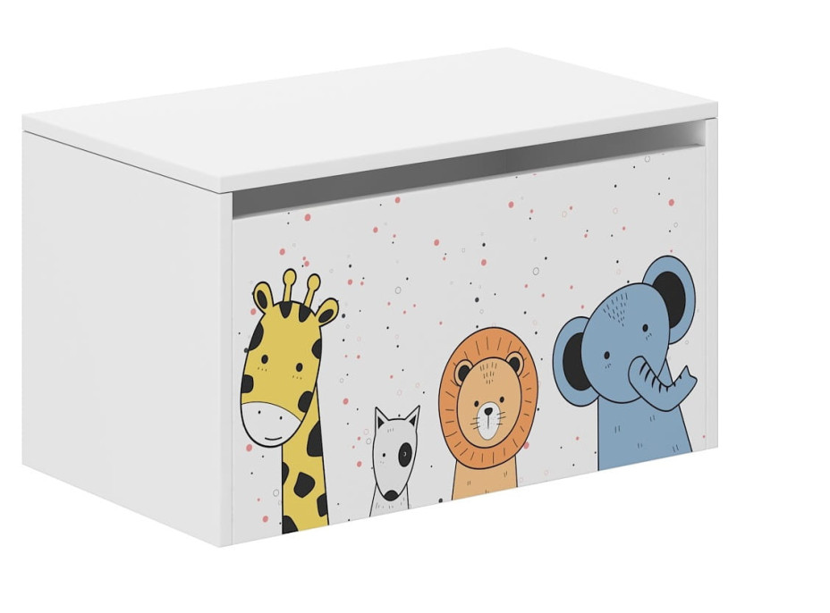 Dětská truhla na hračky - MINI ZOO