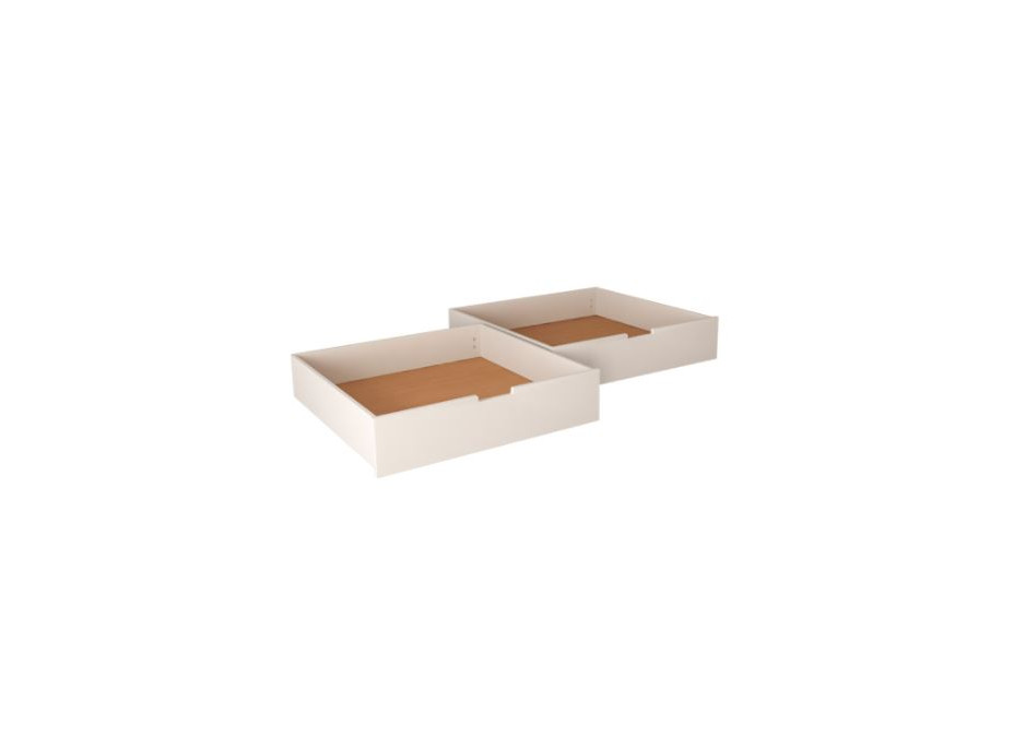 Šuplík pod postel DAVID 98,8x94x21 cm - 2 ks - bílý