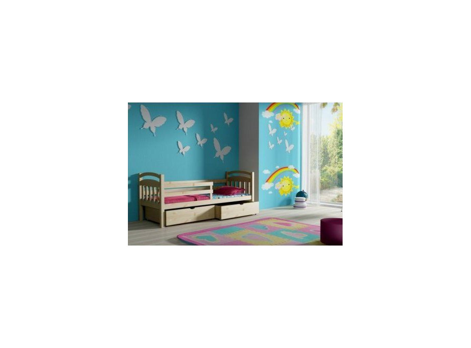 Dětská postel z MASIVU bez šuplíku - DP015