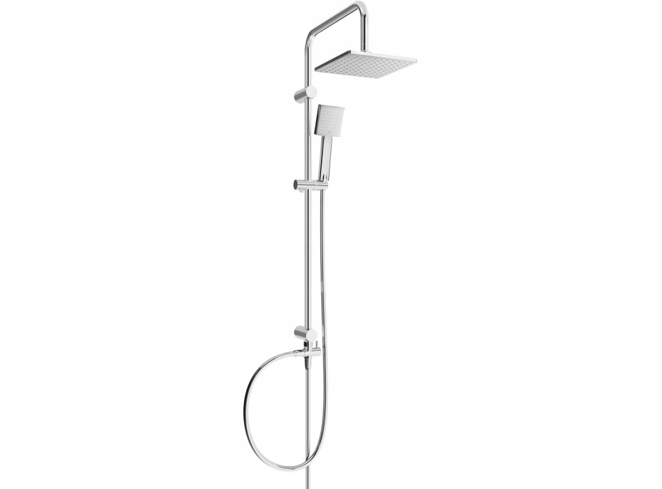 Sprchová kovová tyč s ruční a dešťovou sprchou MEXEN TORD - 95 cm - chromová, 78200-00