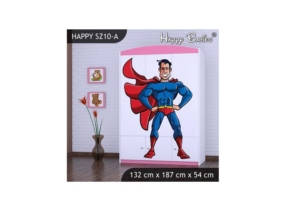 Dětská skříň SUPERMAN - TYP 10