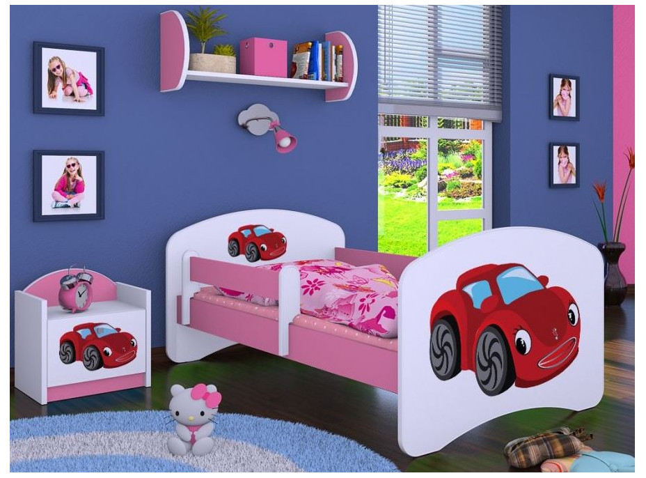 Dětská postel bez šuplíku 160x80cm RED CAR