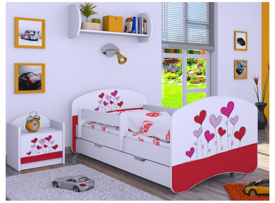 Dětská postel se šuplíkem 180x90cm LOVE