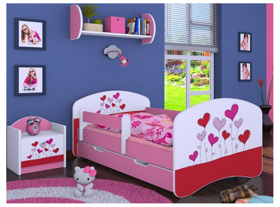 Dětská postel se šuplíkem 140x70cm LOVE