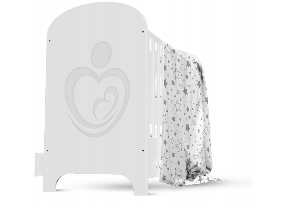 Dětské bavlněné povlečení do postýlky 135x100 cm BABYMAM PREMIUM - Mléčná dráha