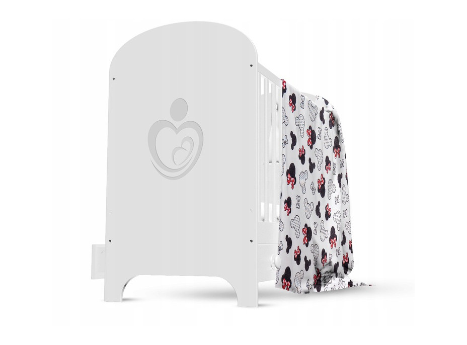 Dětské bavlněné povlečení do postýlky 135x100 cm BABYMAM PREMIUM - Myška Minnie