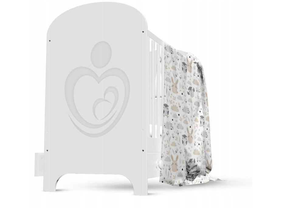Dětské bavlněné povlečení do postýlky 135x100 cm BABYMAM PREMIUM - Zvířecí partička