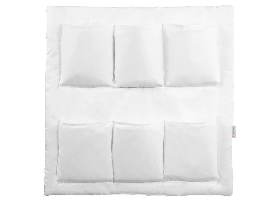 Kapsář (organizér) na dětskou postýlku BABYMAM PREMIUM - Sněhově bílý