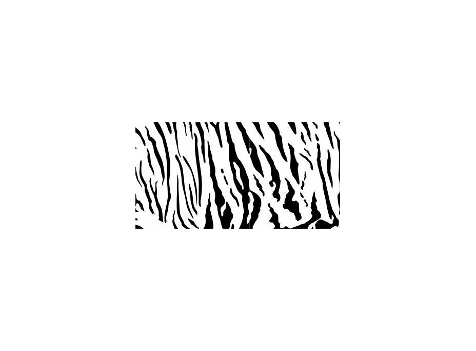 Samolepky na zeď SAFARI color - vzor 2 - 070 černá