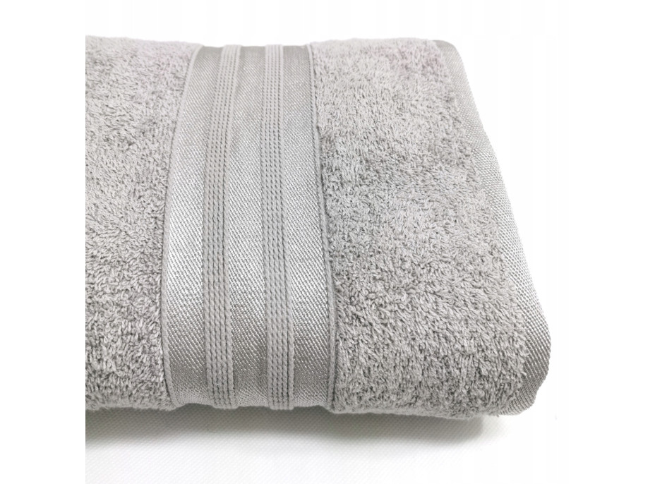 Bavlněná osuška WIKI - 70x140 cm - 450g/m2 - světle šedá