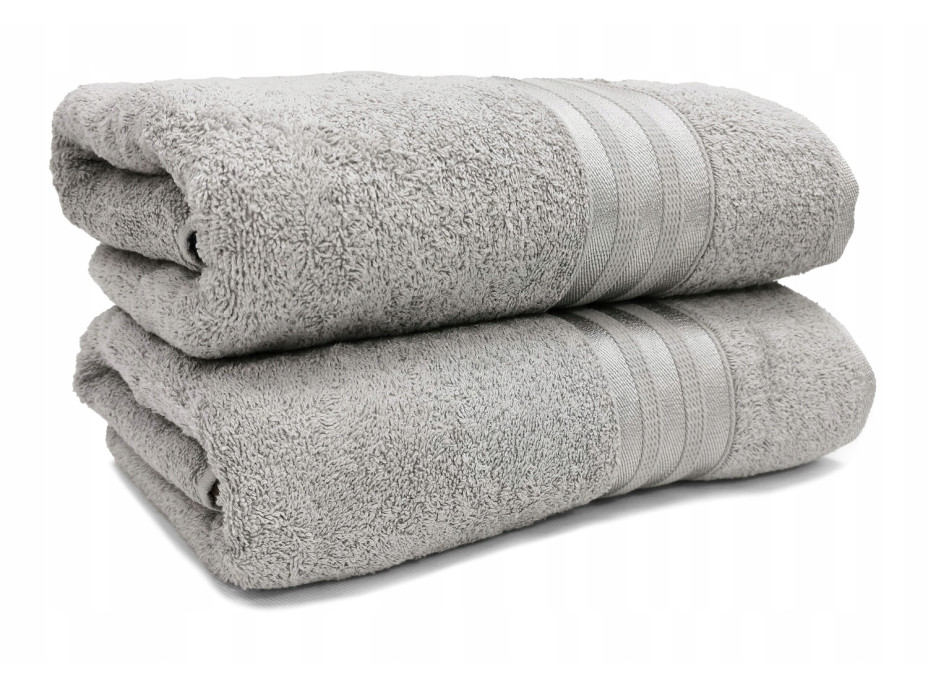 Bavlněná osuška WIKI - 70x140 cm - 450g/m2 - světle šedá