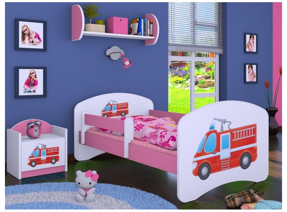 Dětská postel bez šuplíku 180x90cm HASIČI