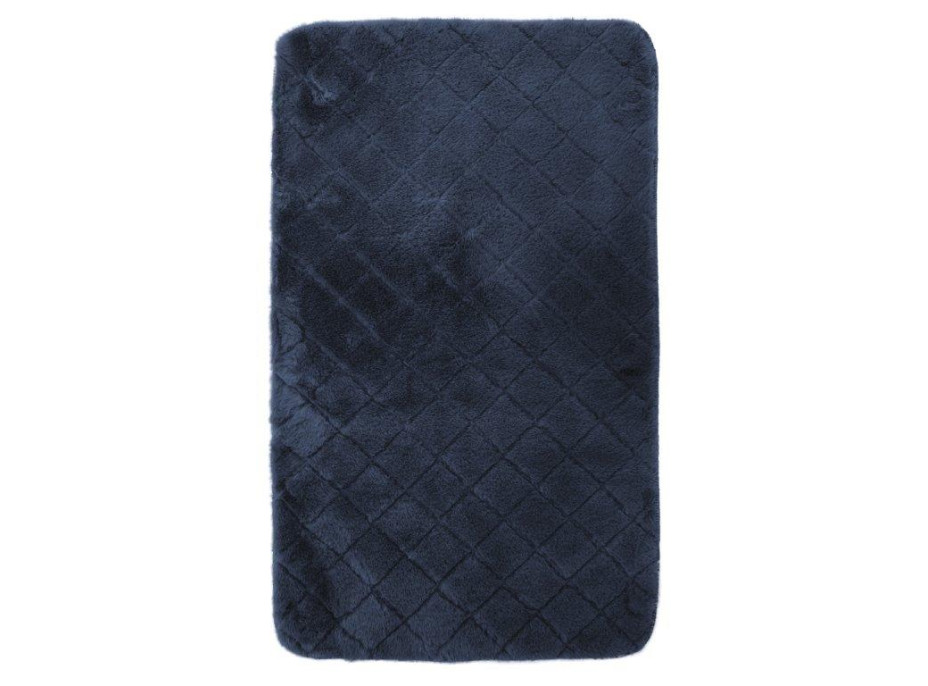 Koupelnová plyšová předložka OSLO 50x75 cm - NAVY modrá