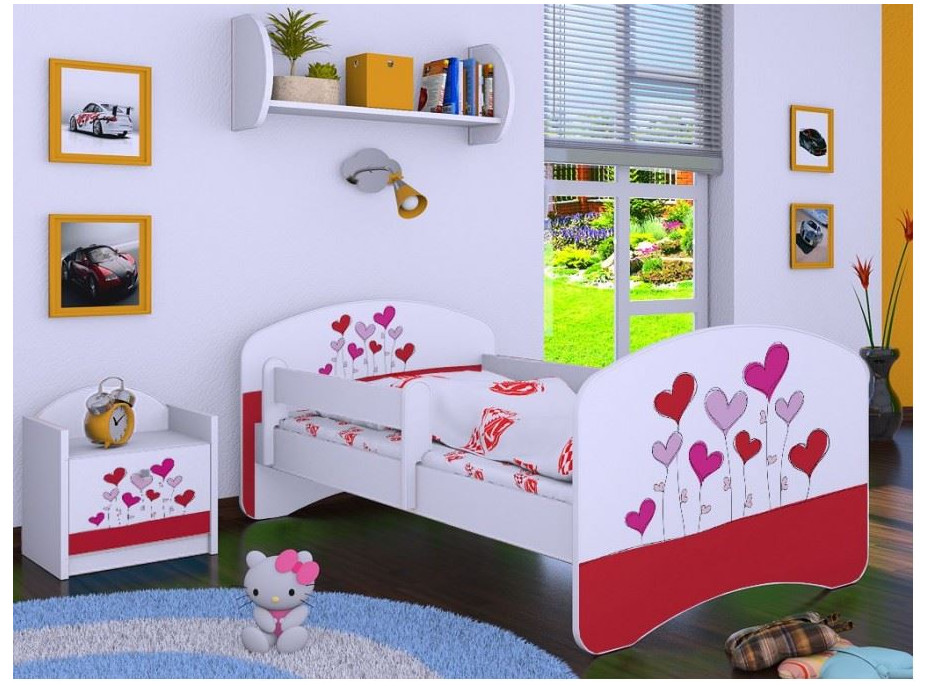 Dětská postel bez šuplíku 160x80cm LOVE - bílá
