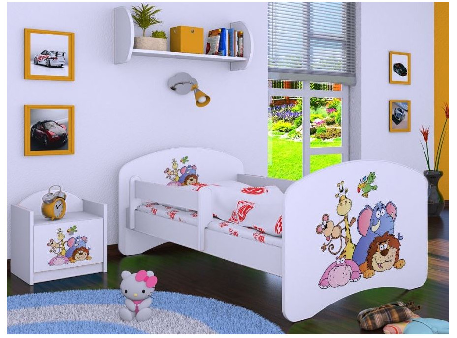 Dětská postel bez šuplíku 160x80cm SAFARI - bílá