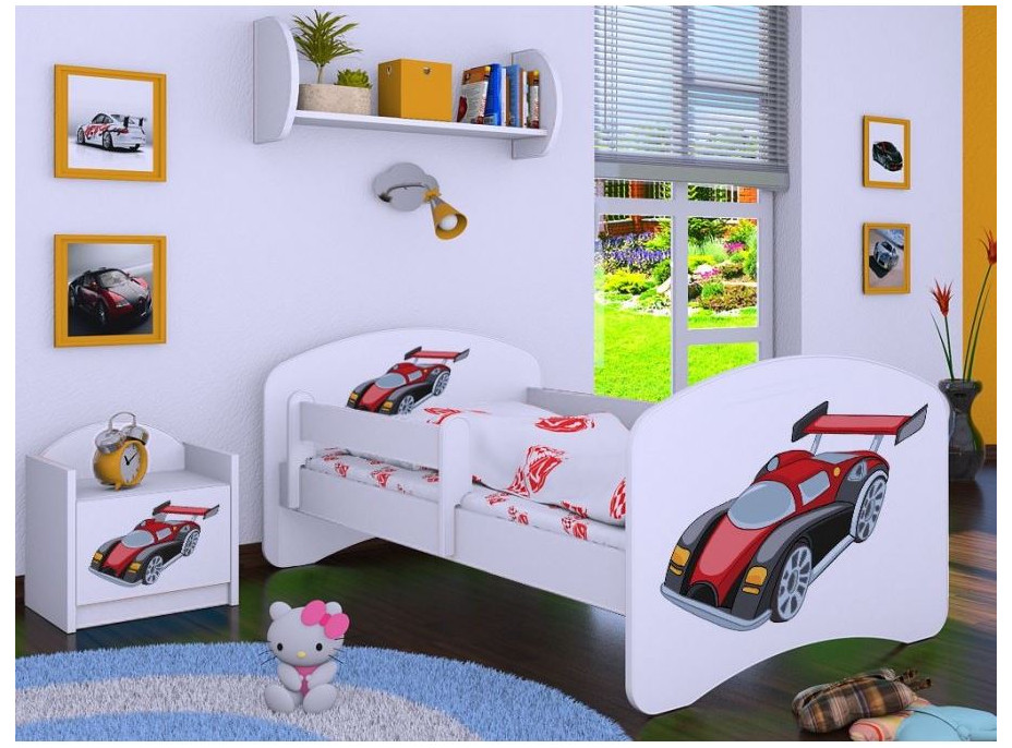 Dětská postel bez šuplíku 180x90cm SUPER FORMULE - bílá