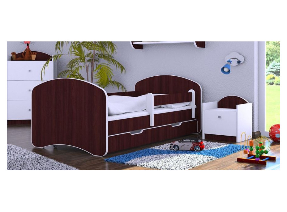 Dětská postel se šuplíkem 180x90 cm - KAŠTAN WENGE