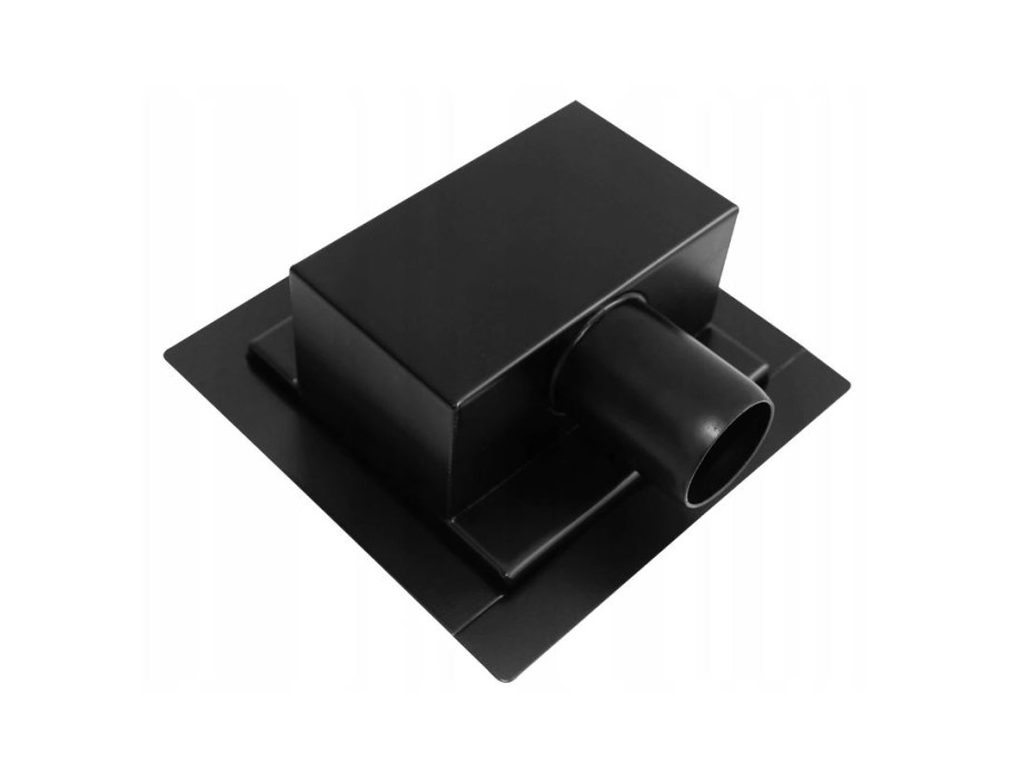 Odtokový sprchový žlab MEXEN FLAT 2v1 - hranatý - 15x15 cm - černý, 1710015