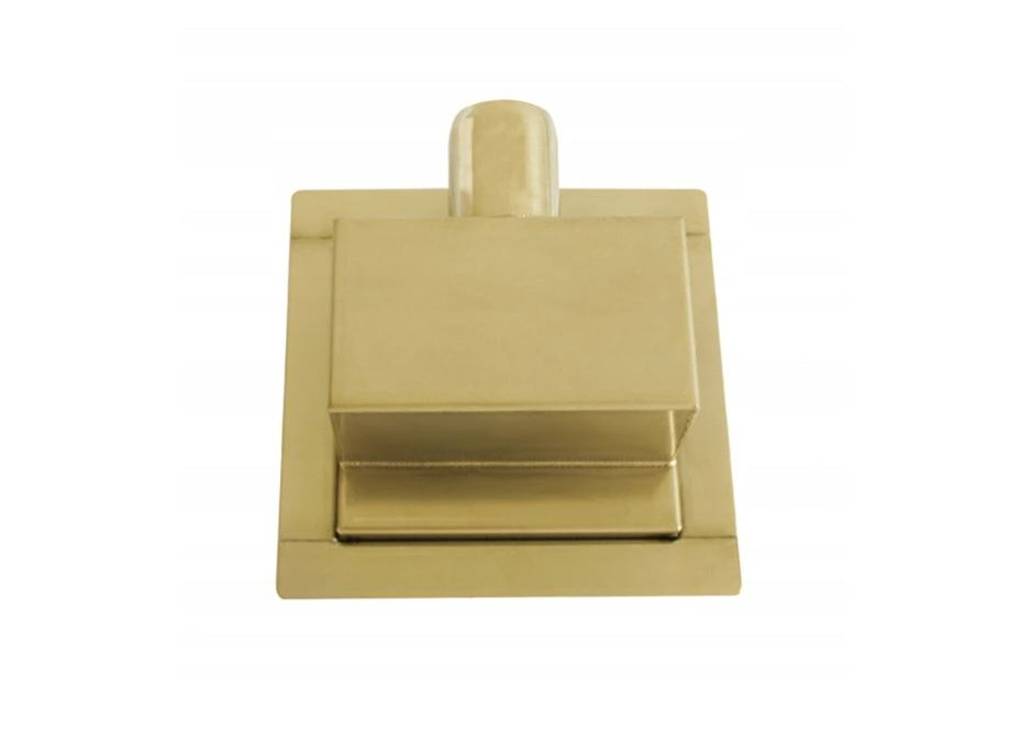 Odtokový sprchový žlab MEXEN FLAT 2v1 - hranatý - 15x15 cm - zlatý, 1510015
