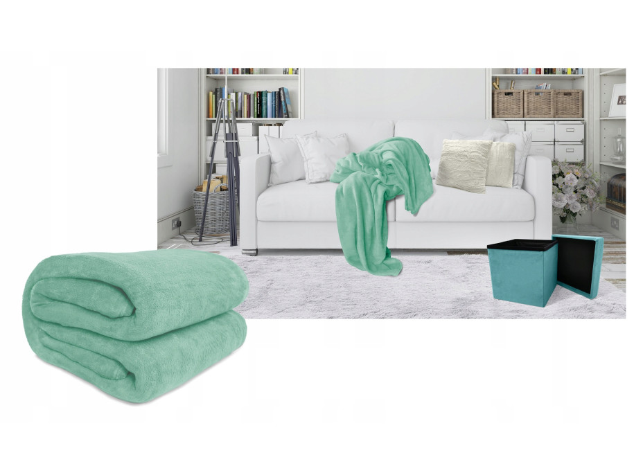 Deka přehoz TAGO 150x200 cm - světle zelená