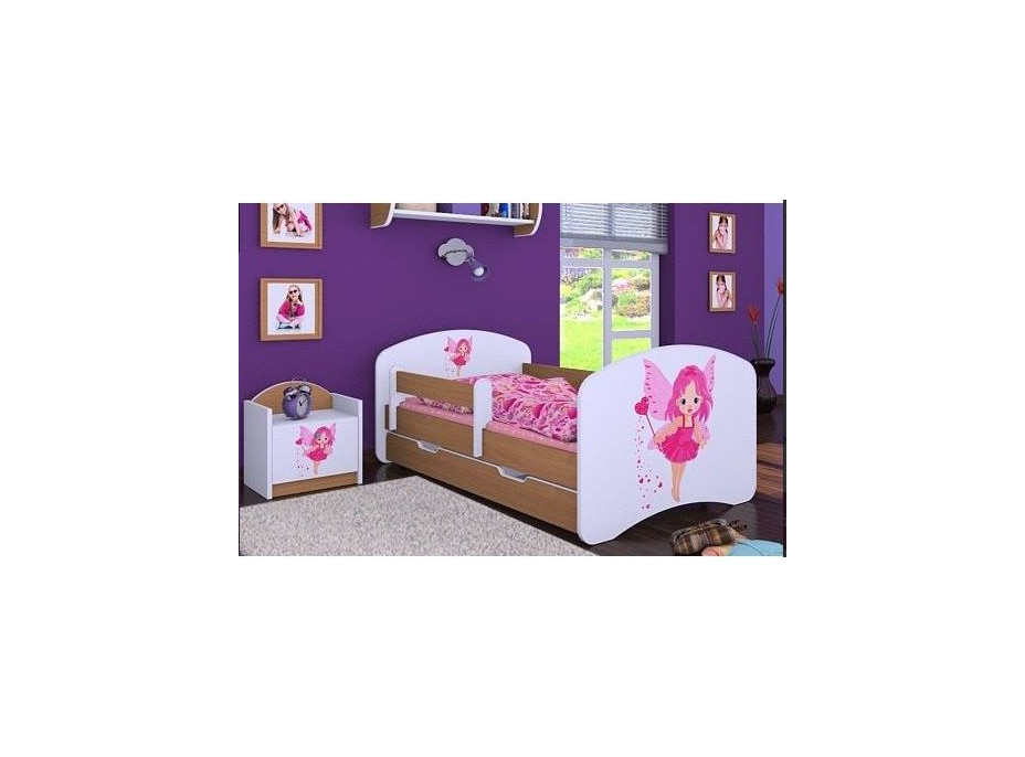 Dětská postel se šuplíkem 180x90cm VÍLA - buk