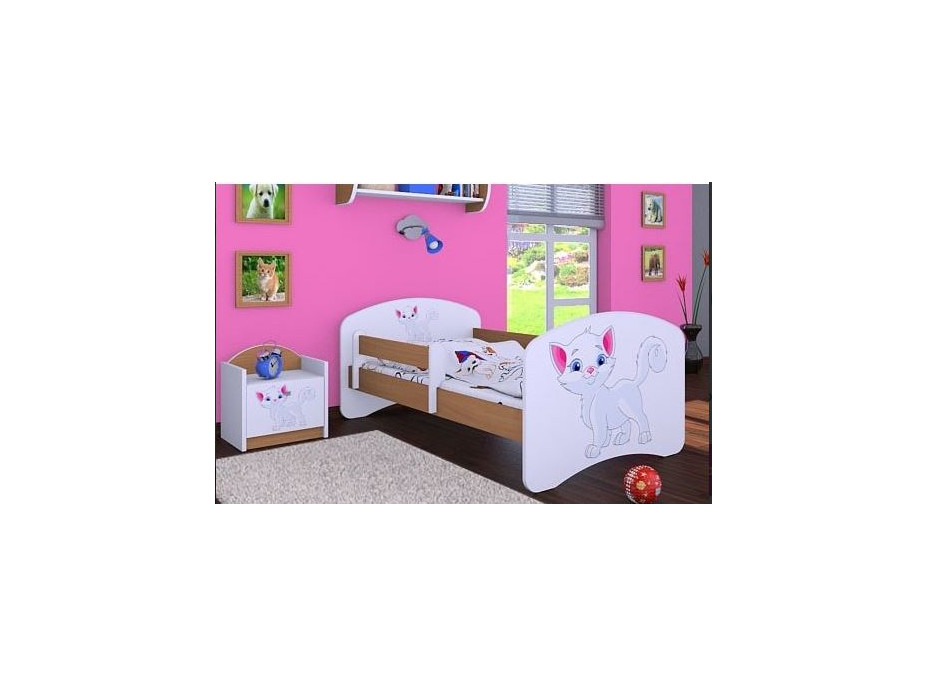 Dětská postel bez šuplíku 160x80cm KOČIČKA - buk