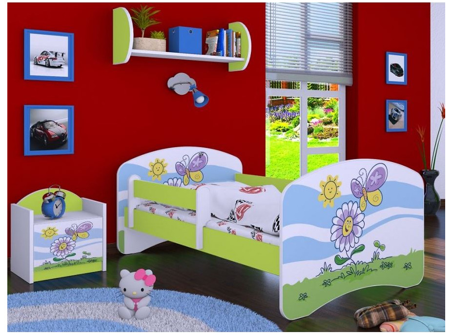 Dětská postel bez šuplíku 160x80cm PALOUČEK - zelená