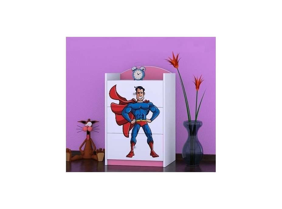 Dětská komoda SUPERMAN - TYP 3