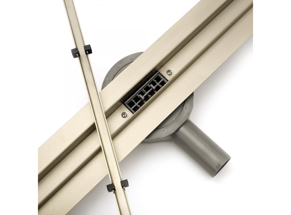 Sprchový žlab MAXMAX Rea NEO PRO SLIM - světle zlatý zrcadlový