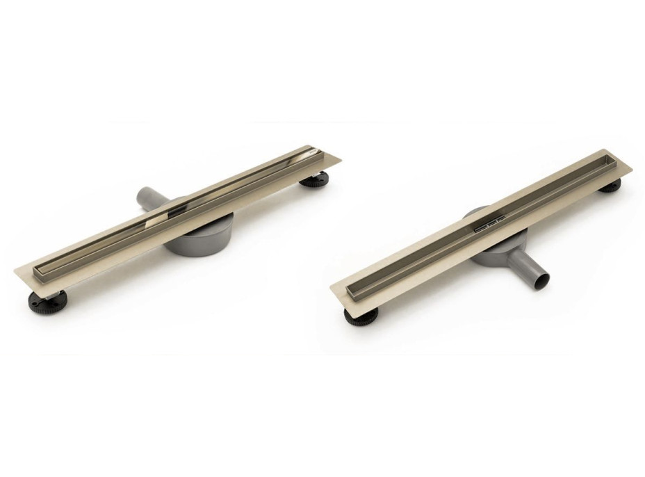 Sprchový žlab MAXMAX Rea NEO PRO SLIM - světle zlatý zrcadlový