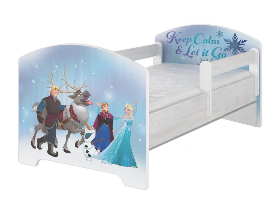 Dětská postel bez šuplíku Disney - LEDOVÉ KRÁLOVSTVÍ 160x80 cm