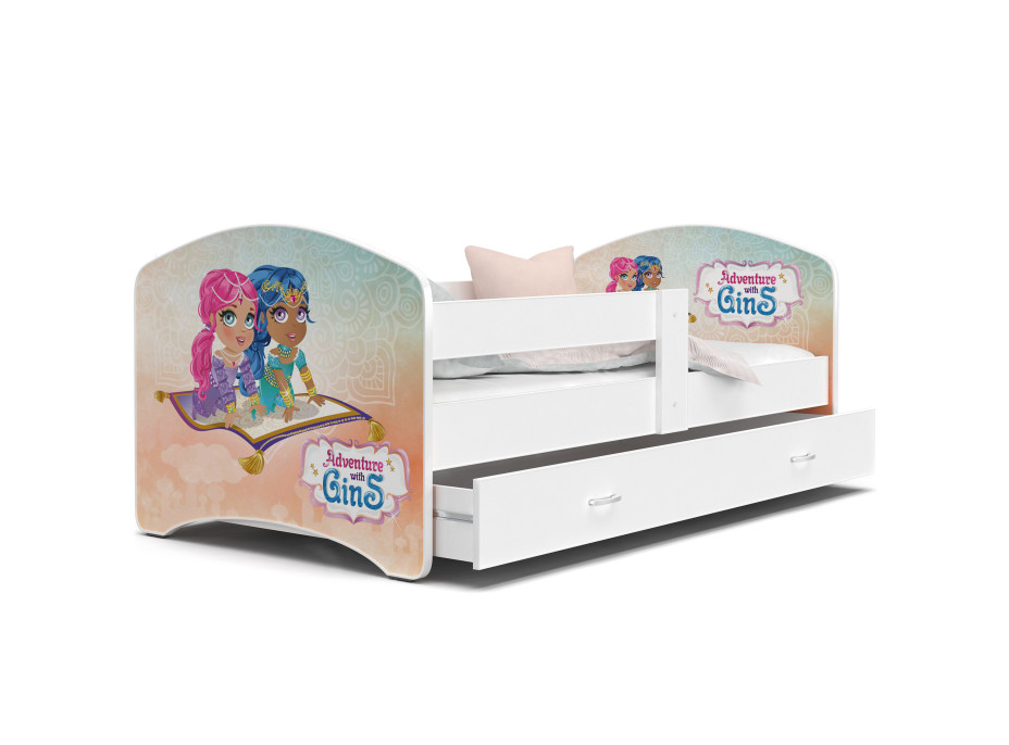 Dětská postel LUCY se šuplíkem - 160x80 cm - ADVENTURE WITH GINS