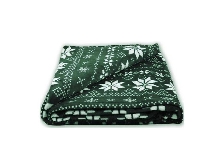 Deka NORDIC 170x200 cm - vánoční vzor - zelená