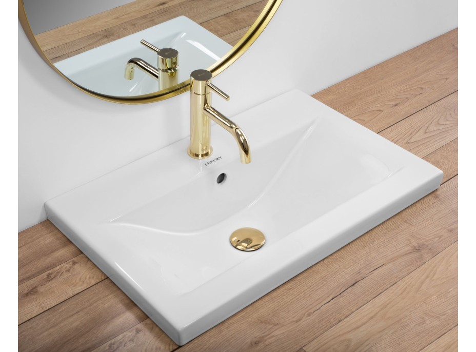 Keramické umyvadlo MAXMAX Rea LUXURY 60 - zápustné