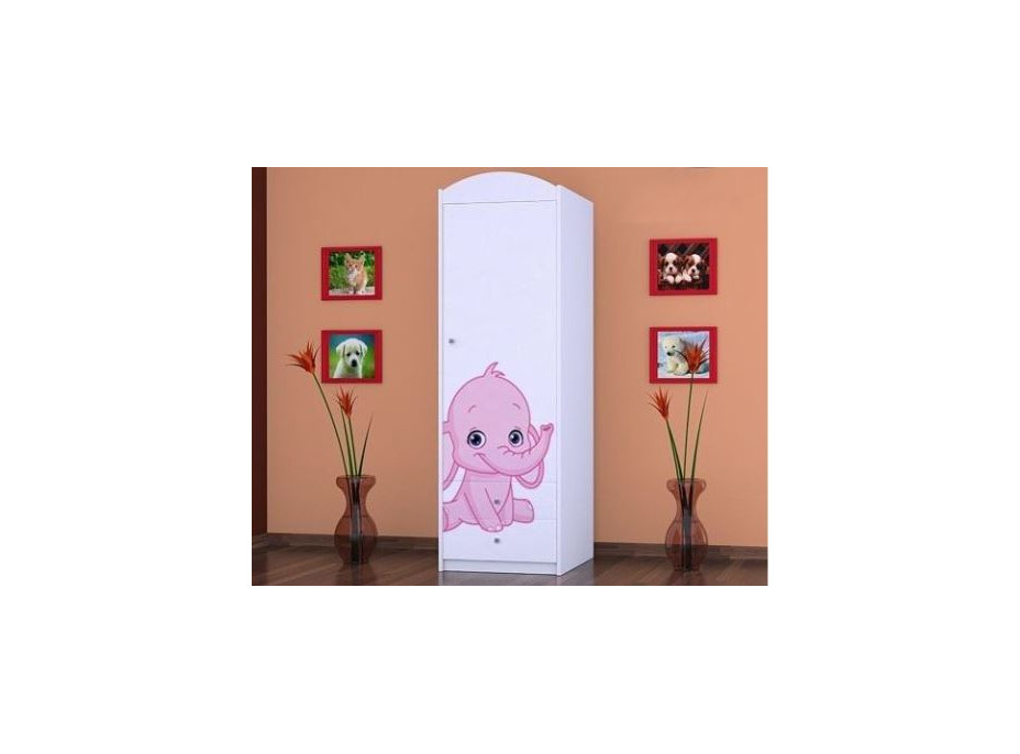 Dětská skříň SLONÍCI - TYP 4A