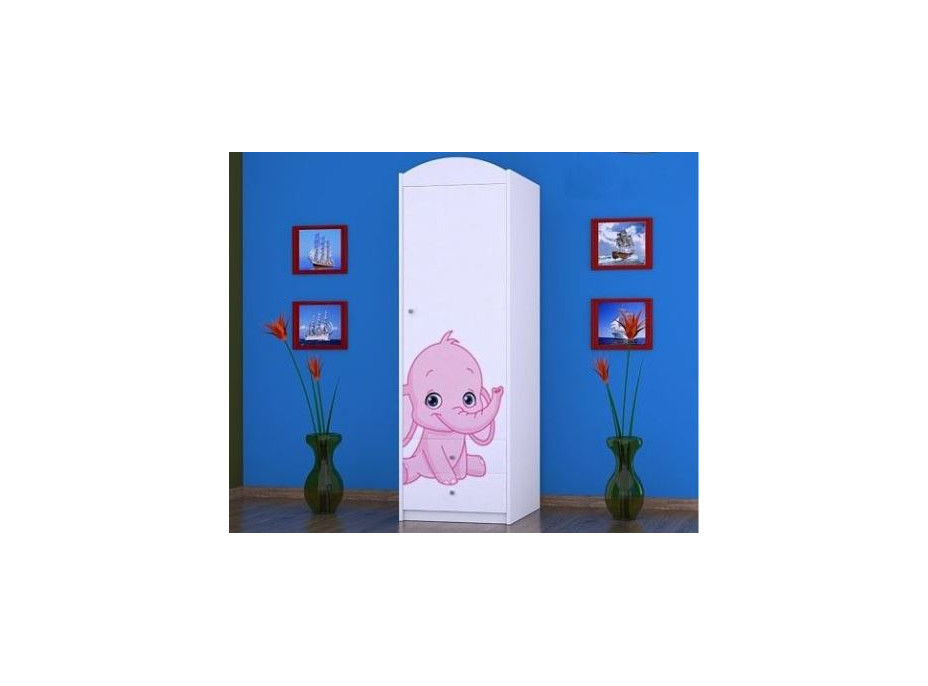 Dětská skříň SLONÍCI - TYP 4B