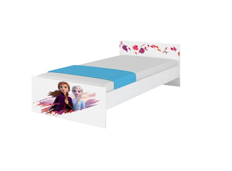 Dětská postel MAX bez šuplíku Disney - FROZEN 2 160x80 cm - Elsa a Anna
