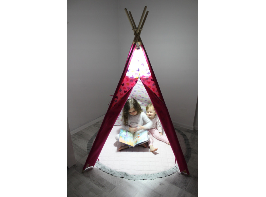 Stabilizátor s LED lampičkou do dětských TEEPEE (TÝPÍ)