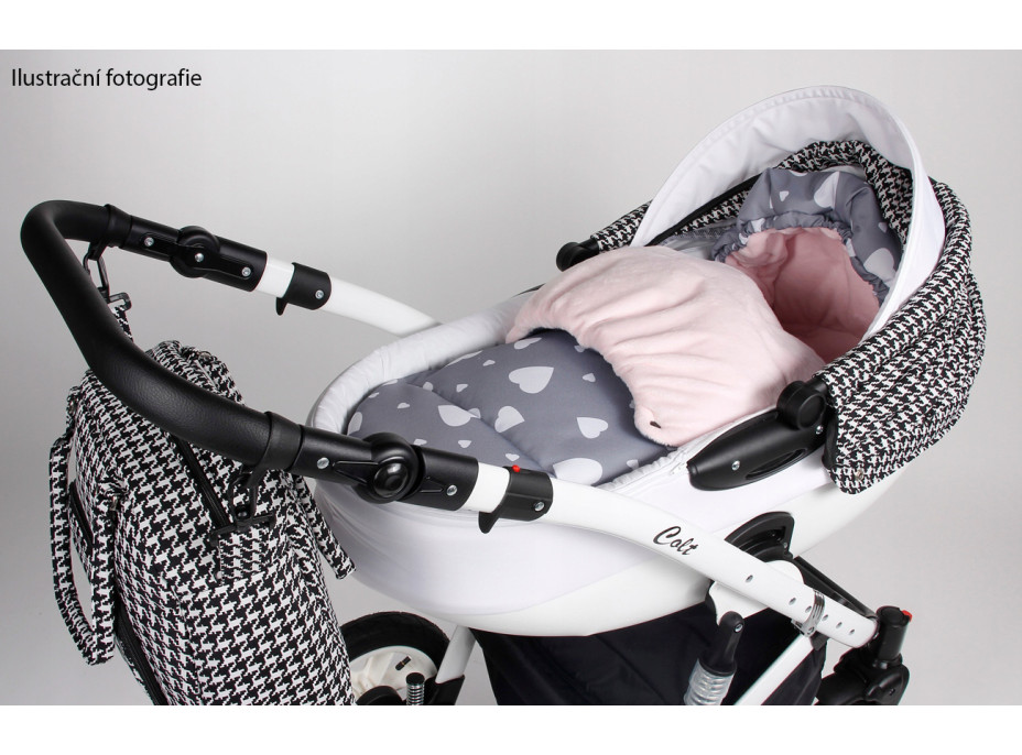 Fusak do kočárku TheBaby - HVĚZDIČKY - tmavě modrý/bílý
