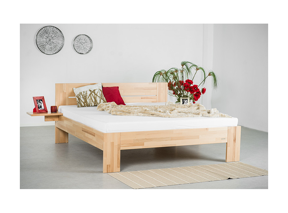 Postel z masivu buku cink VENTO MAX 200x180 cm