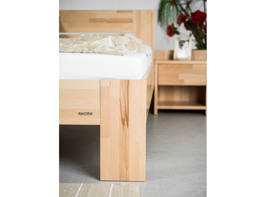 Postel z masivu buku cink VENTO MAX 200x180 cm