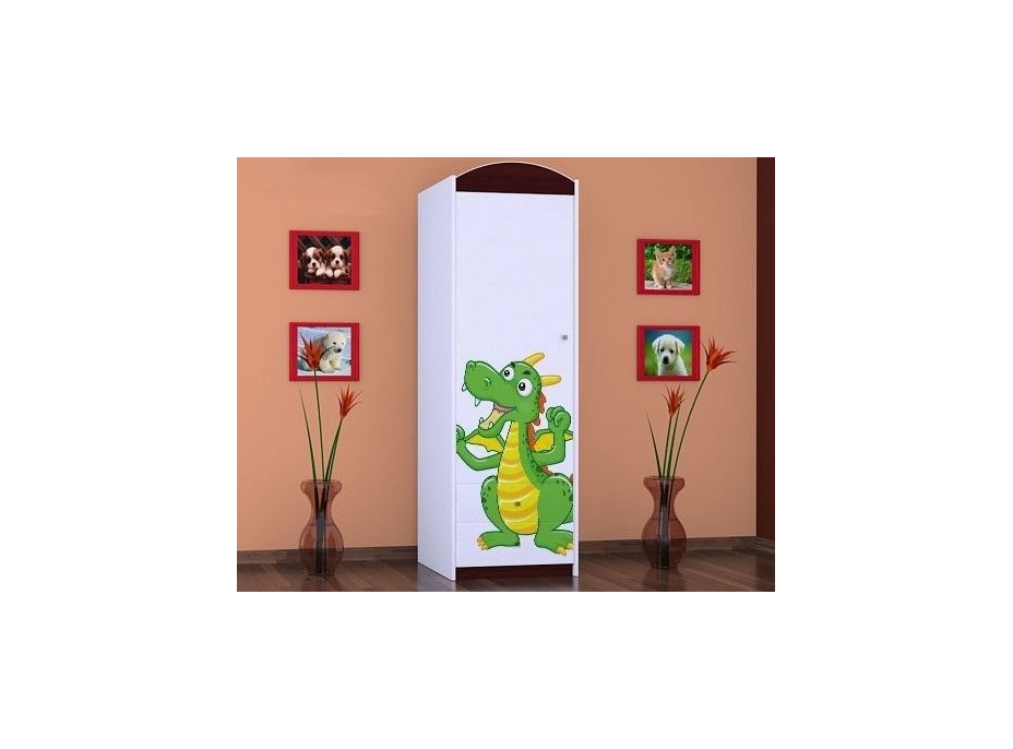 Dětská skříň ZELENÝ DRAK - TYP 4A