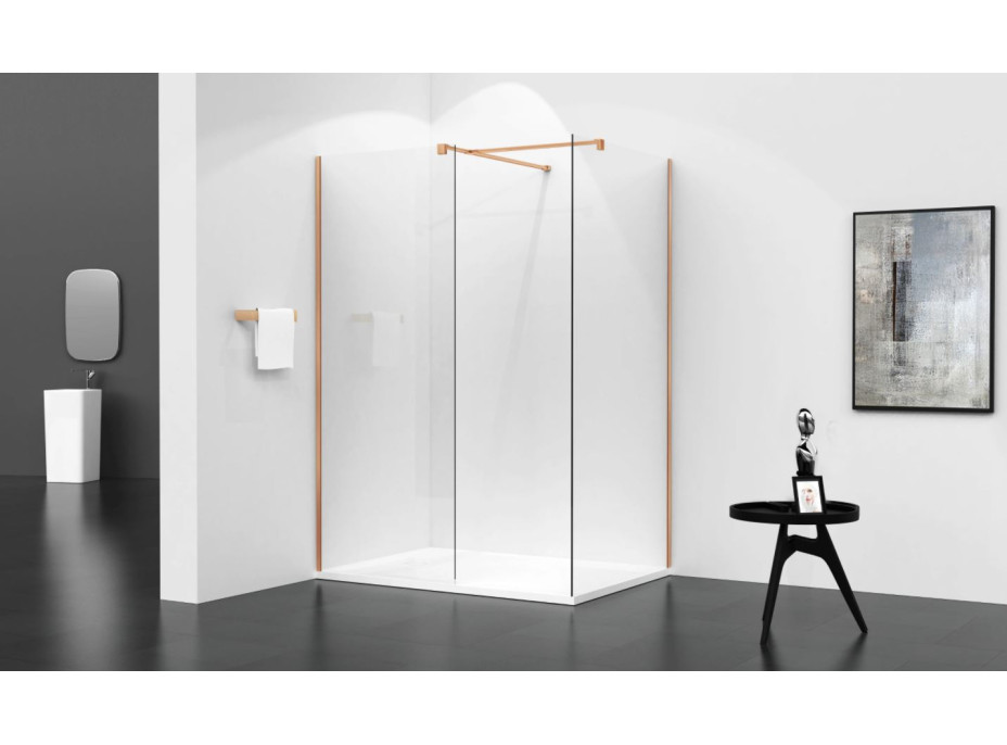 Variabilní sprchová zástěna MEXEN KIOTO 70x200 cm, 8 mm - čiré sklo
