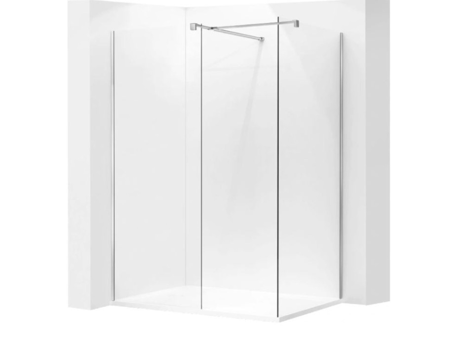 Variabilní sprchová zástěna MEXEN KIOTO 140x200 cm, 8 mm - čiré sklo