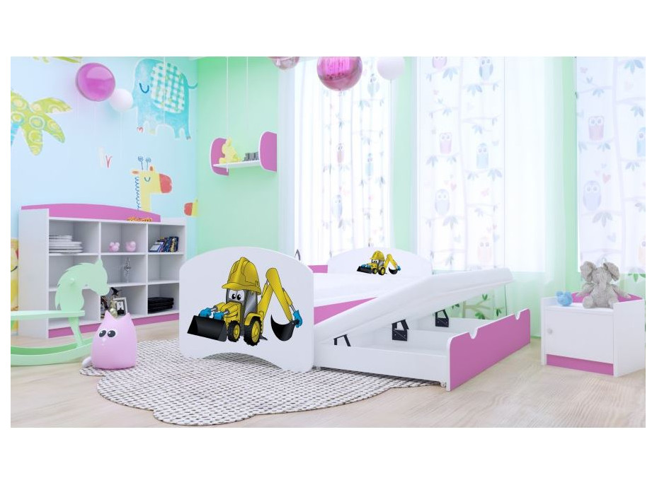 Dětská postel pro DVA (s výsuvným lůžkem) 180x90 cm - BAGR