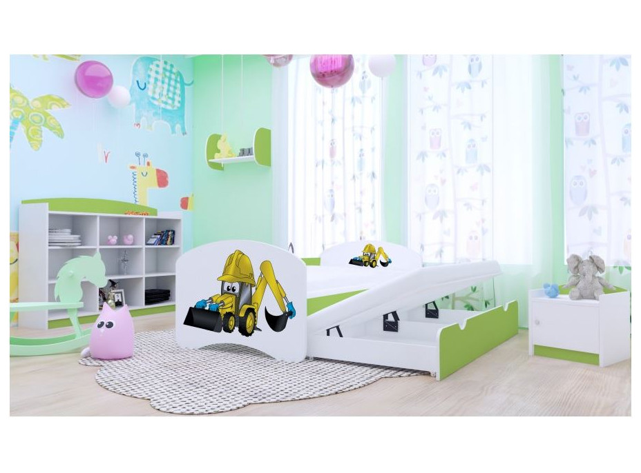 Dětská postel pro DVA (s výsuvným lůžkem) 180x90 cm - BAGR