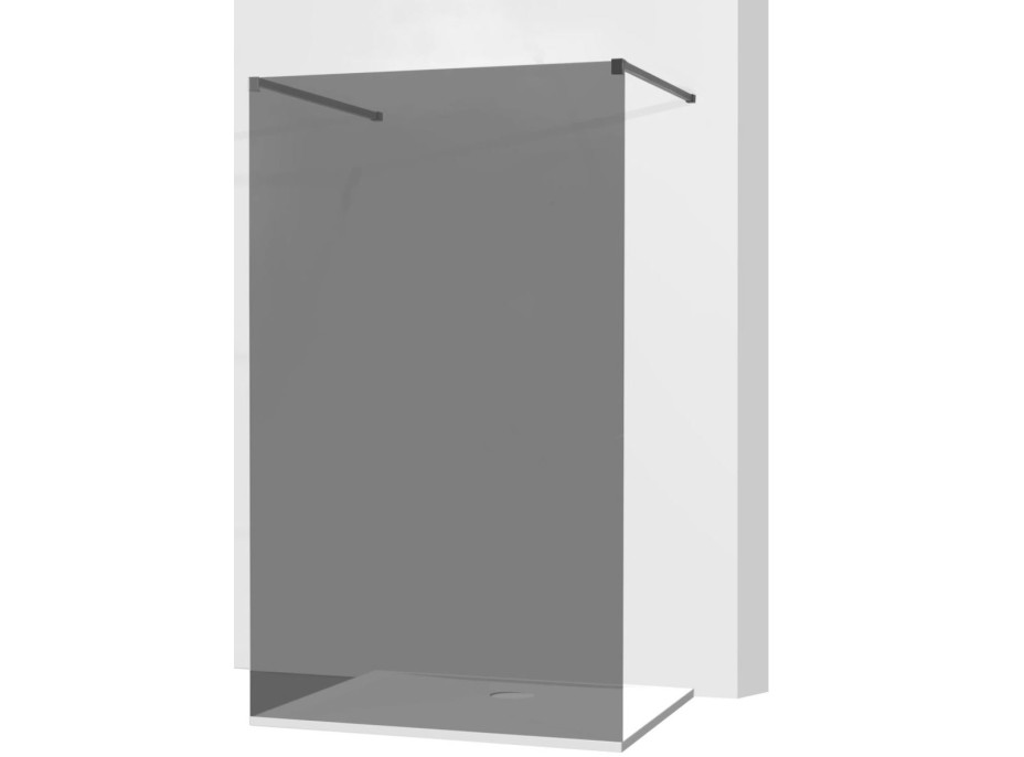 Variabilní sprchová zástěna MEXEN KIOTO 90x200 cm, 8 mm - grafitové sklo